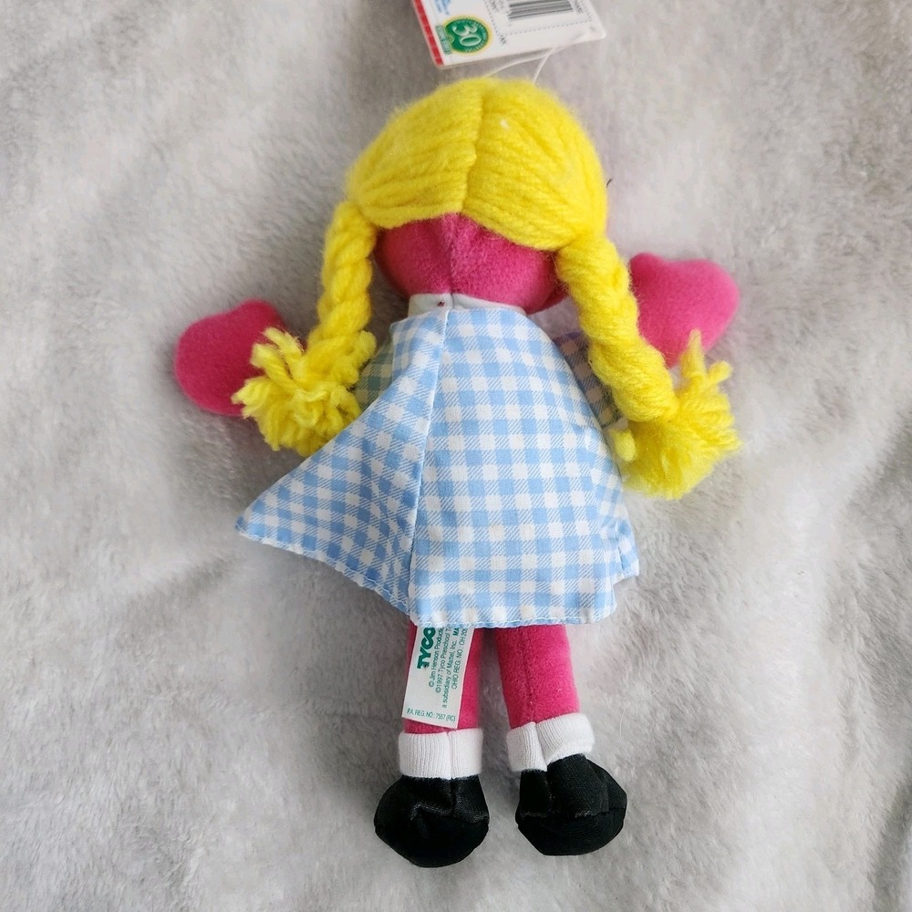 1997 SESAME STREET BEANS BETTY LOU PLUSH TOY BEAN BAG w/ TAGS NEW TYCO 8" - Picture 5 of 8